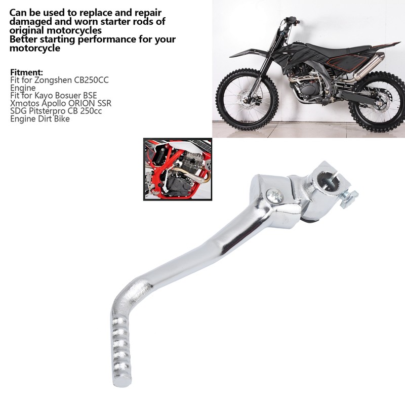 Motorcycle Kickstart Lever Pedal Steel Alloy Smooth Surface Fit for
