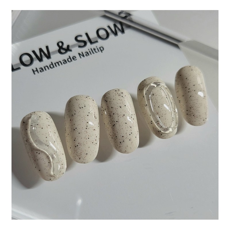 [Sl&Sul Nail Tips] Clump Nail – Square / [슬앤슬네일팁] 깨알덩어리네일