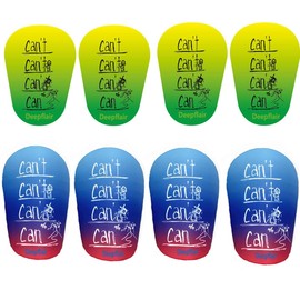 Deepflair 4 Pairs Mini Soccer Shin Guards Soccer Miniature Anti-Slip Football Shin Pads Miniature Shin Guard for Youth and Adults