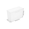 Levemolo Card Box Storage Compartment Small Photo Organizer Box Plastic