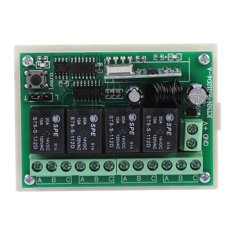 Multi Function 4 Way Remote Control Switch Wireless Relay Switch