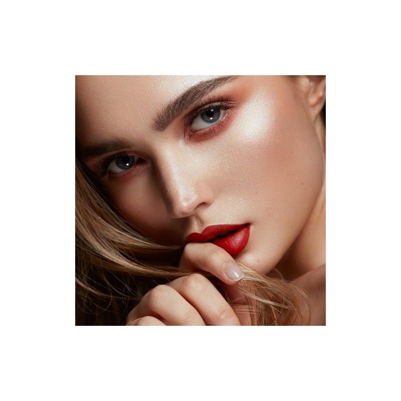 iilembane Deep Red Matte Liquid Lipstick, Long Wear Vegan -