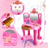 Toddler Vanity Magic Makeup Set Table and Chair Girl Toy
