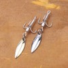 Willow Blade Fishing Lures Set, 10 Pcs Bladed Treble Hooks