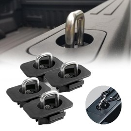 RESTBONE Retractable Truck Bed Tie Down Anchors Compatible with 2015-2024 Ford F150, 2017-2024 Ford Super Duty, 2017-2024 Raptor, Automotive Exterior Accessories, 4 Pack