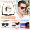 MARE AZZURO Oversized Reader Sunglasses +2.00 Men Outdoor Reading Glasses