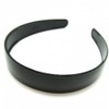 Black Wide Plastic Alice Hair Band Headband 2.5cm (1") Wide