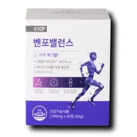 Benfor Balance vitality vitamin B group high content multivitamin 1 pill per day, 1 box, 60 tablets / 벤포밸런스 활력 비타민 B군 고함량 종합비타민 하루 1알, 1박스, 60정