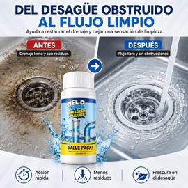 Turbonet 2.0 Destapacaños, 2026 Nuevo Power Pipe Drenaje, Limpiador de Desagües, Destapador de Drenaje, Multifuncional Limpiador para Inodoro Tubería y Cocina Desagües (4PCS)