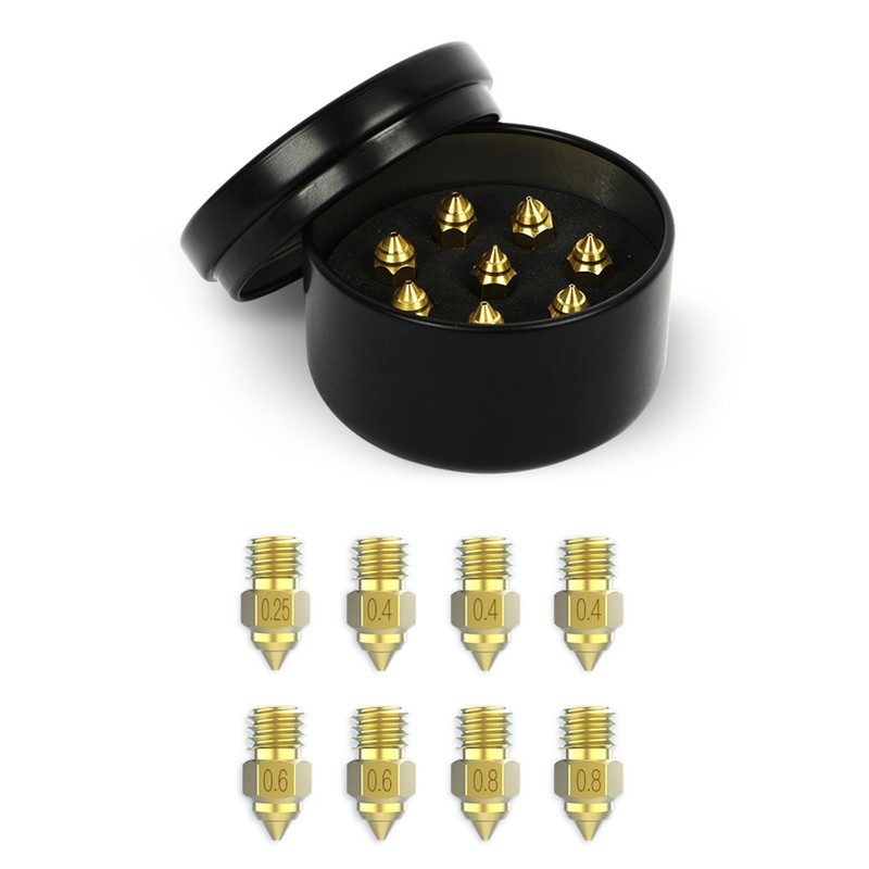 Creality Brass Nozzle Kit High Hardness 300℃ Temperature Resistance Smooth