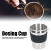 58mm Stainless Steel Coffee Dosing Cup Coffee Machine Handle Receiving