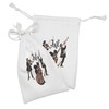 Lunarable Jazz Fabric Pouch Set of 2, Jazz Band Musicians