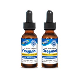 NORTH AMERICAN HERB & SPICE Oreganol - 0.45 fl oz, Pack of 2 - Unprocessed, Wild, Organic Oregano Oil - Mediterranean Source P73 - Non-GMO - 388 Total Servings