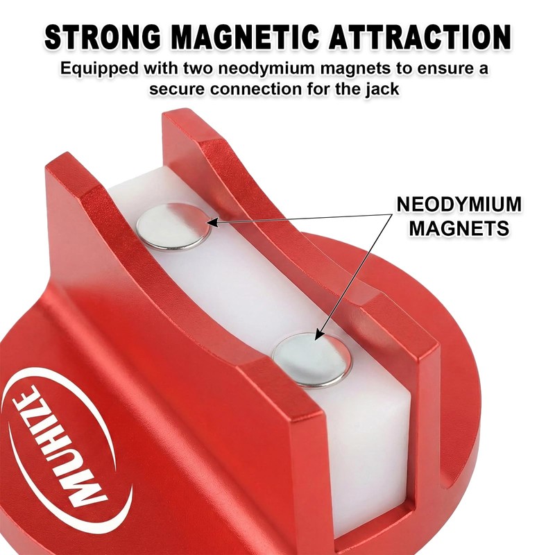 Universal Aluminum Grooved Magnetic Jack Pad