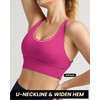 QUEENIEKE Strappy Longline Sports Bras for Women - Wirefree Spaghetti