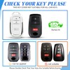 MILD EAST Key Fob Cover for Toyota with Keychain, Soft