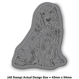 Azeeda A8 'Cocker Spaniel' Unmounted Rubber Stamp (RS00039063)
