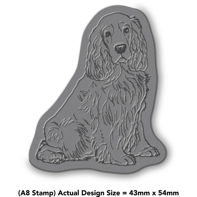 Azeeda A8 'Cocker Spaniel' Unmounted Rubber Stamp (RS00039063)