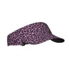 Leopard Print Rose Cheetah Purple Sports Sun Visor Hats Adjustable