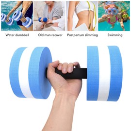 Aquatic Dumbells, Set of 2 Water Aerobic Exercise Dumbbell Pool Resistance, EVA Floating Water Dumbbells, Fitness Barbells, Hand Bar Exercises Equipment for Men Women Kids Weight