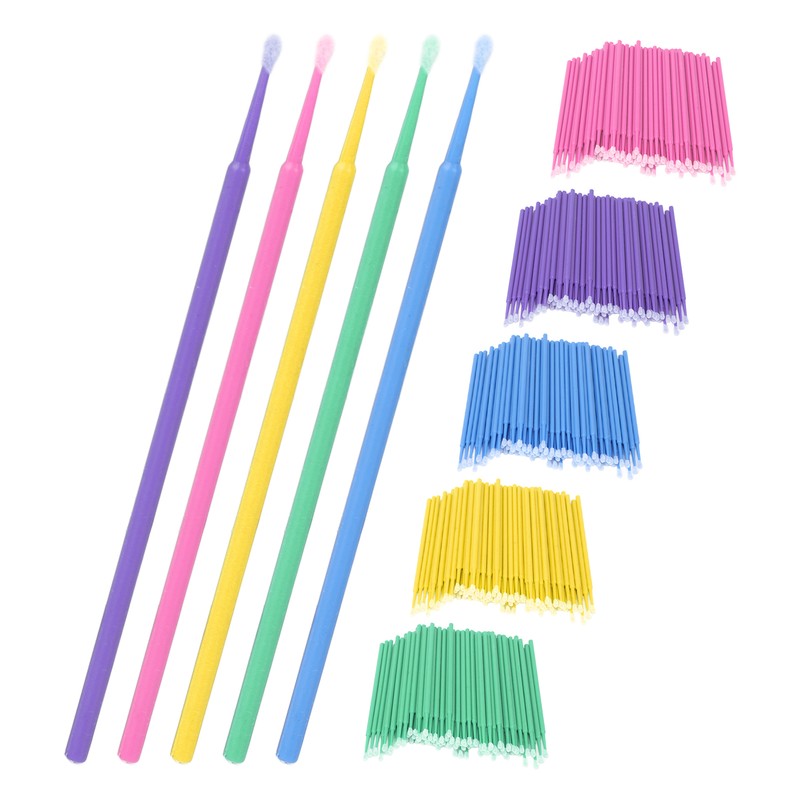 500pcs Disposable Eyeliner Cleaner Soft Cotton Tips Mini Makeup Cleaning