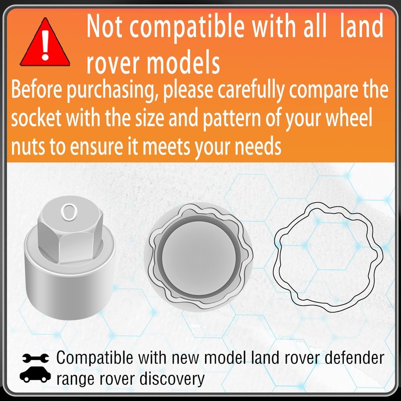 JEUCLEL Type O Wheel Locking Nut Key Compatible with New