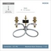 Moen Brass Widespread Bathroom Sink Faucet Rough-In Valve with Drain