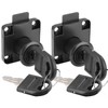 Litensh Cam Lock with Key Alike, Security Cabinet Lock Cupboard