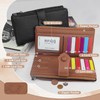 MultiValue Bifold Women Wallet, Soft PU Leather Long RFID Women