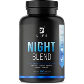 B Life Night Blend Mezcla con Adatógenos y L-Teanina 100 cápsulas