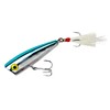 Rebel Lures Pop-R Topwater Popper Fishing Lure, Silver/Blue, Pop-R (1/4