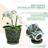 LKSSZS Orchid Pots with Holes - 6 Inch Ceramic Plant
