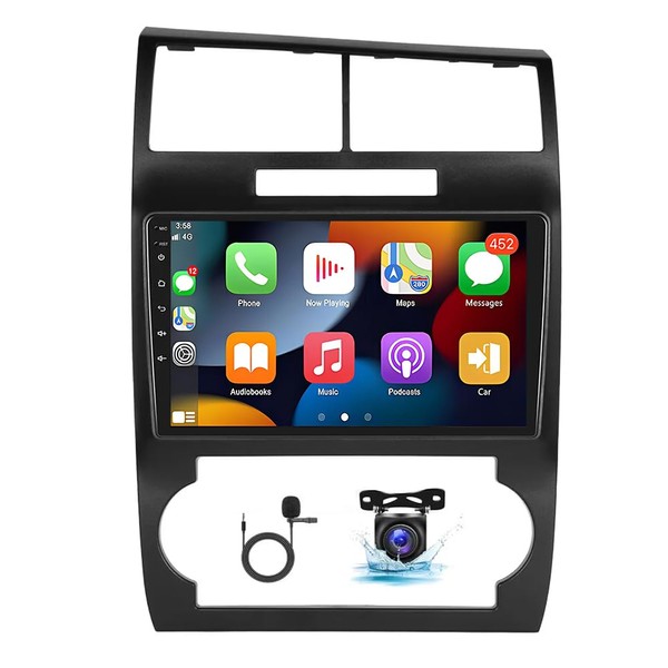 4+64G Android 13 Car Audio Stereo w/Carplay Android Auto for