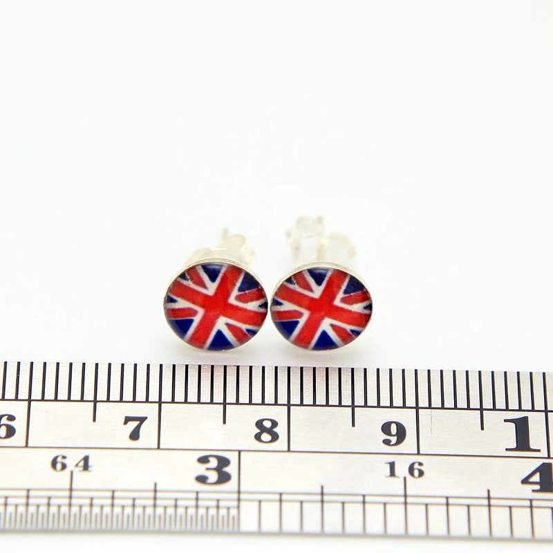 MONSTER PIERCING Union Jack Flag Logo Picture 925 Sterling Silver