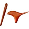 Natural Wood Pincher Set of 2 "Ocarina Shape (Bird Shape)