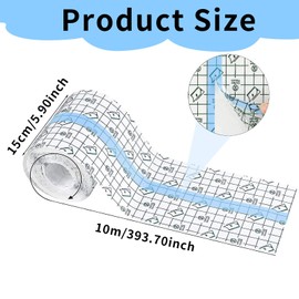 Waterproof Transparent Bandage, 15 cm x 10 m Shower Plaster, Waterproof, Tattoo Plaster, Waterproof, Breathable Wound Pad Tape, Waterproof Plasters After Surgery Skin Protection Pad Shower Plaster