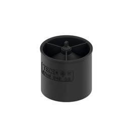 TECE Drainline 660016 Odour Trap, Height 4.5 cm, Two-Stage Siphon Effect, Membrane Closure, Black