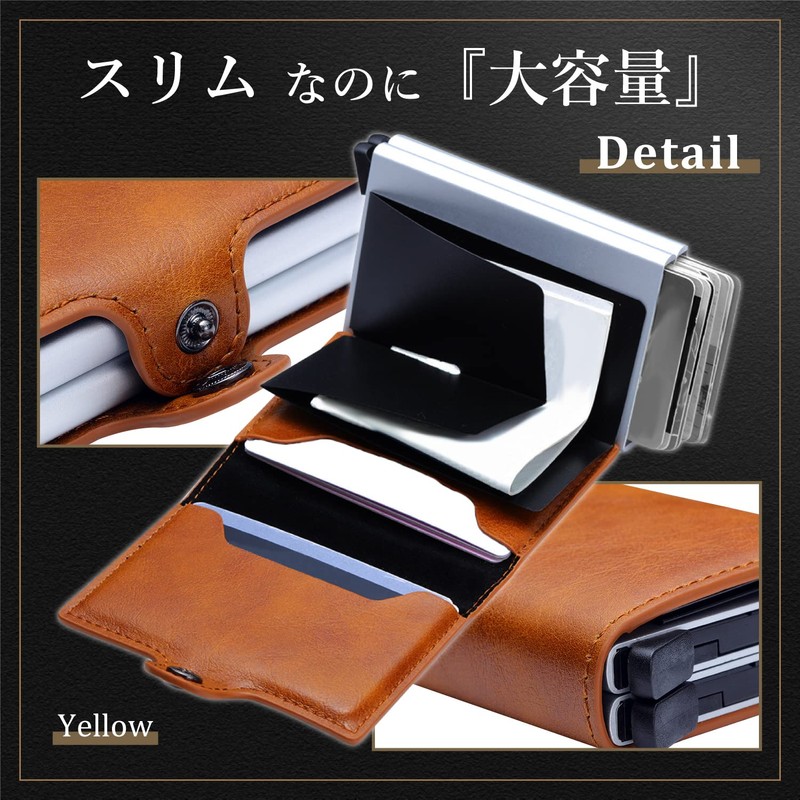Work Worker Credit Card Case, Sliding, Holds 10 Cards, Minimal,