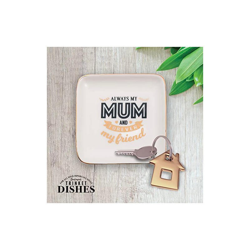 Always My Mum Forever My Friend Ceramic Trinket Tray Sentimental