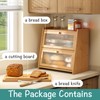 viewcare Large Bread Box for Kitchen Counter With Cutting Board,
