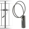 Cable Locks with Combination, Gate Locks for Outdoor Fence Gate,