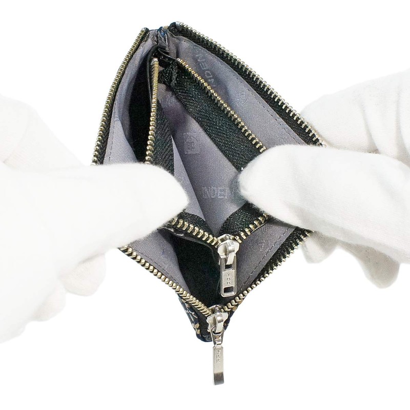 Indenya 1008-14-179 F Coin Purse, Deer Leather, Navy Blue Base