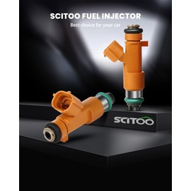 SCITOO 6Pcs 6 Holes Fuel Injectors fit for INFINITI for EX37 for 2013, for INFINITI for Q40 for 2015, for Nissan for 370Z for 2009 2010 2011 2012 2013 2014 2015 2016 2017, FJ1016 16600EY00A