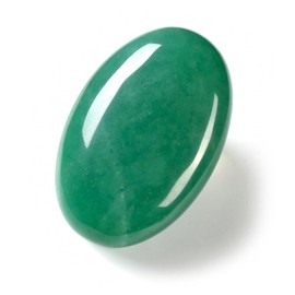 CrystalTears Green Aventurine Crystal Stone 2.4” Large Polished Pocket Palm Healing Crystals Gemstone Natural Oval Worry Stone for Anxiety Stress Relief Meditation Reiki Healing Crystal Gifts