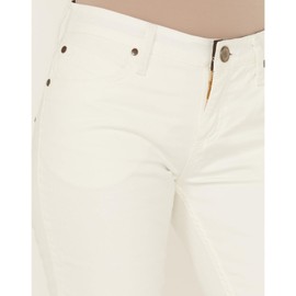 Wrangler Womens Q-Baby Mid Rise Boot Cut Ultimate Riding Jean, White Storm, 1-34