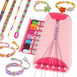 Rdfmy Friendship Bracelet Making Kit for Girls, Arts and Crafts Bracelets String Maker Kit for Kids Ages 8-12 Christmas Birthday Gifts