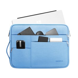 Omnpak Surface Pro 9 Case,13 inch Laptop Sleeve for Surface Pro 11/10/9/8/X/7+/7/6/5/4/3,Surface Pro 8 Case with Multi-Pocket and Side Handle Strap,Water-Resistant Laptop Carrying Bag