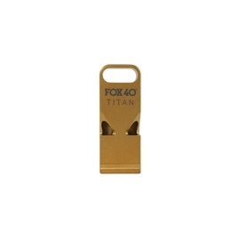 Fox 40 Titan Premium Dual Tone Titanium Whistle - Gold