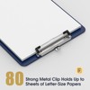 Plastic Clipboards, A4 Blue Clip Board 8.5x11 for Classroom, Students,