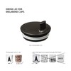 DESIGN LETTERS Design Letters Melamine Cup Lid, Black